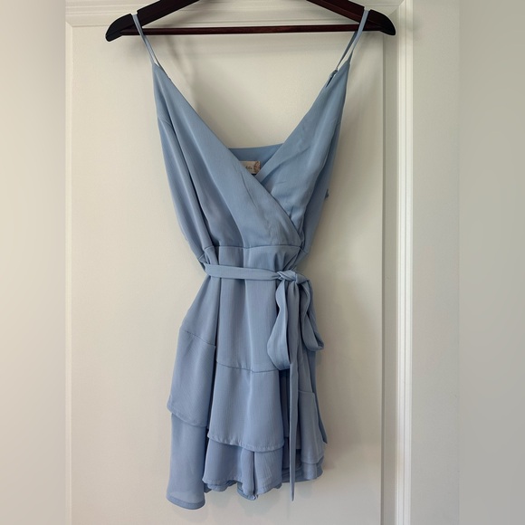 Altard State Light Blue Spaghetti Strap Romper - Picture 1 of 4